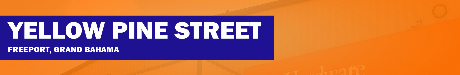 Yellow Pine Street banner